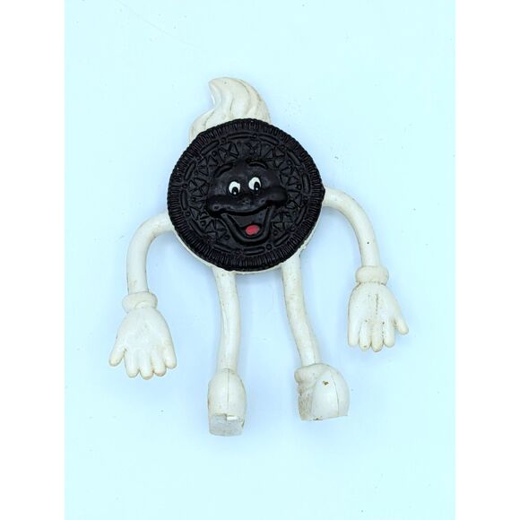 Vintage Nabisco 4.5" Oreo Cookie Guy Bendable Action Figure - Picture 2 of 5